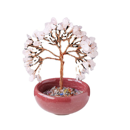 Natural Crystal Tree Ornaments