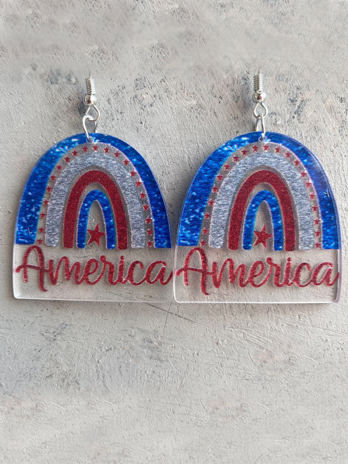 Bold and Brave Patriotic Dangle Earrings
