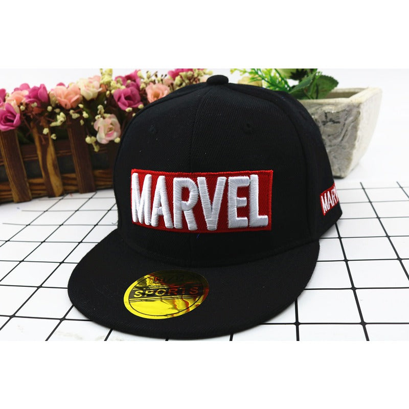 Wholesale Cotton Polyester Flat Edge MARVEL Letter Baseball Hat