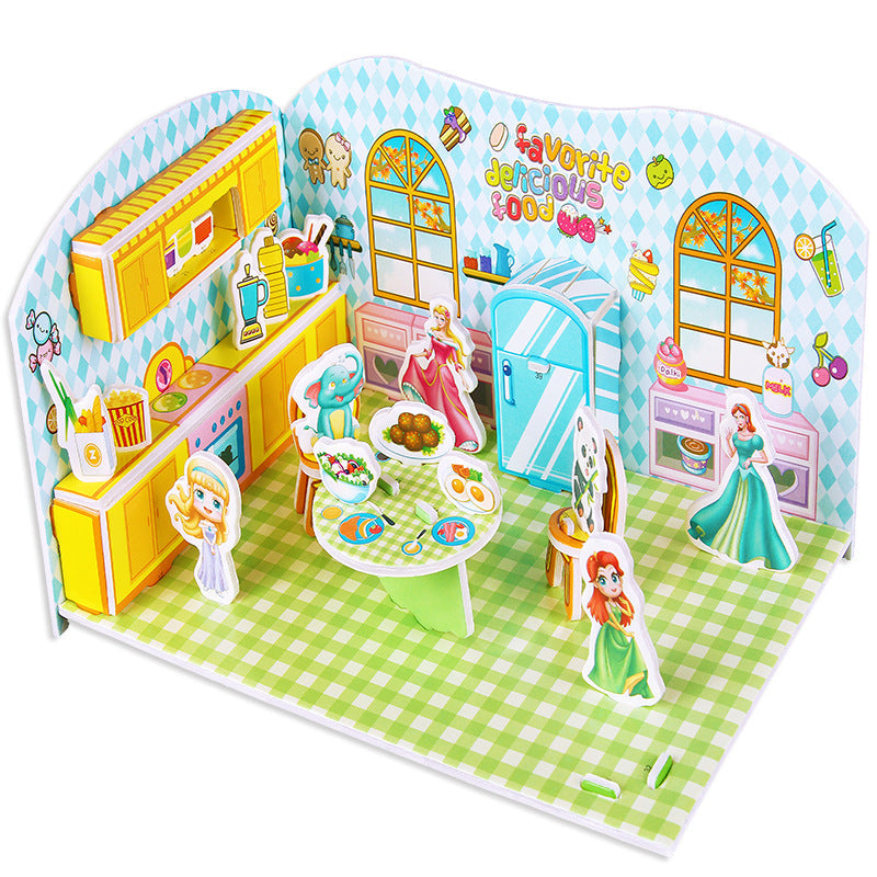 Three-dimensional Paper Puzzle Educational Toys for Kindergarten