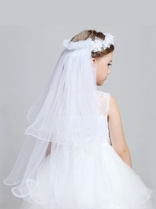 Crown Of Purity Mesh Veil Crown