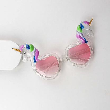 Gold and Glitter Unicorn Sunglasses