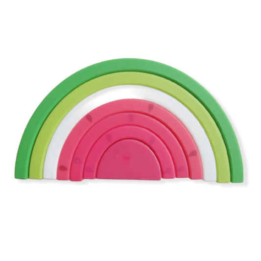 Rainbow Silicone Building Blocks for Early Education