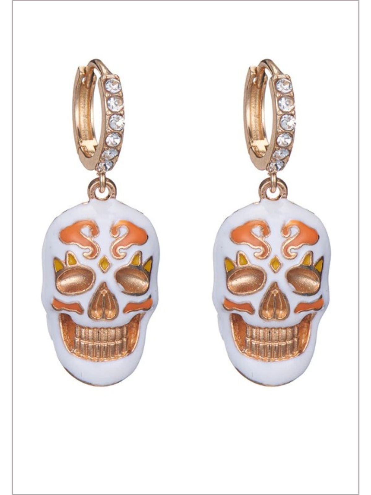 Spook and Sparkle Rhinestone-Embellished Halloween Earrings