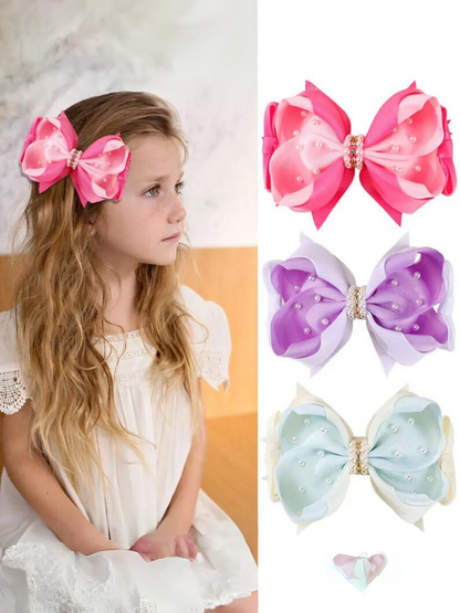Glowing With Grace Pearl Bow Hair Clip