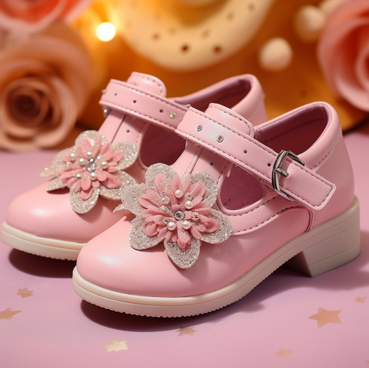 Durable Blossom Pink Floral Shoes