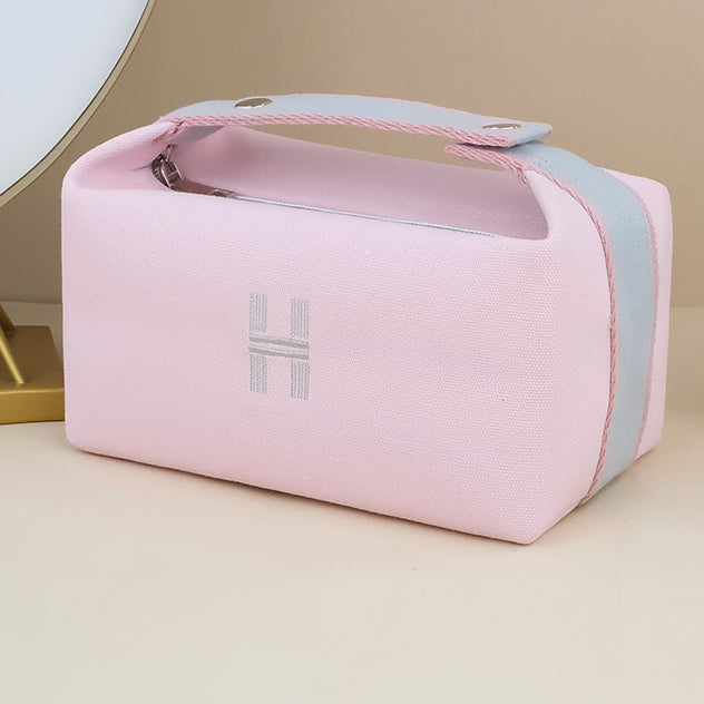 Travel Toiletry Bag Large Capacity Canvas Portable Storage Cosmetic Bag