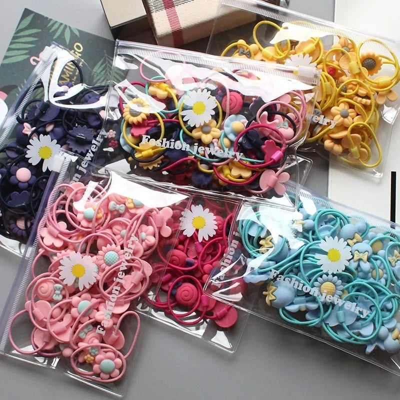 Cartoon Elastic Rings / Hair Candy