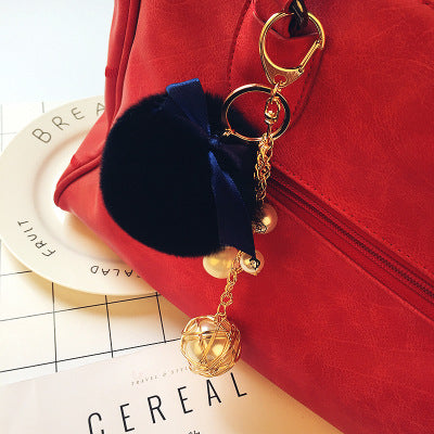 Rex Rabbit Fur Tassel Plush Keychains