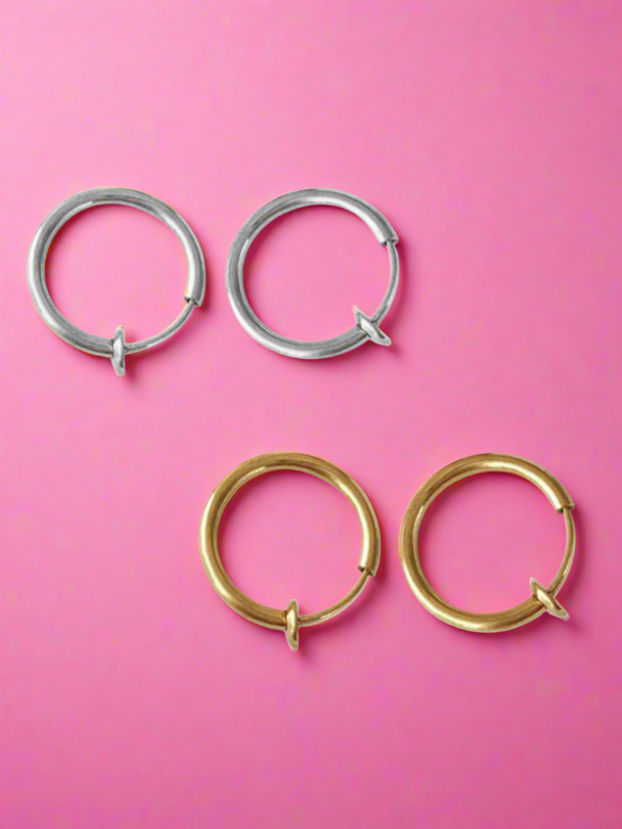 Confident Pout 2-Piece Clip-On Lip Hoop Ring