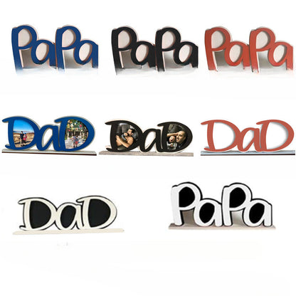 Father's Day Dad Letters Acrylic Frame Ornaments