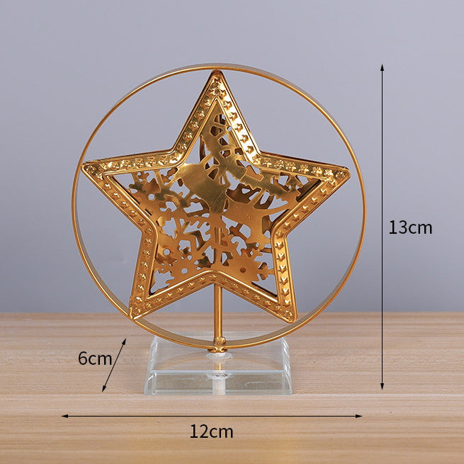 Christmas Decoration Light Luxury Christmas Tree Elk Metal