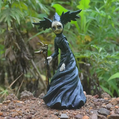 Devil's Wand Witch Sculpture Ornament