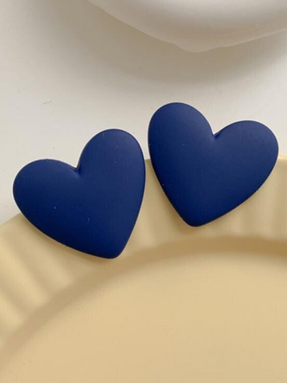 Girls Always Pampered Clay Heart Earrings
