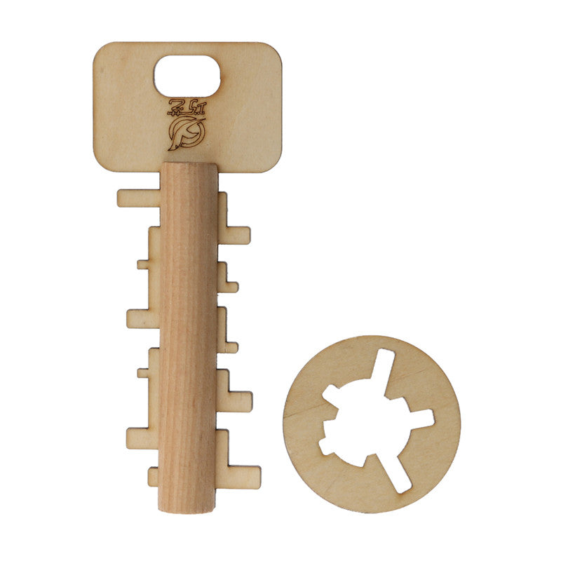 Bamboo Educational Lock and Key Toy