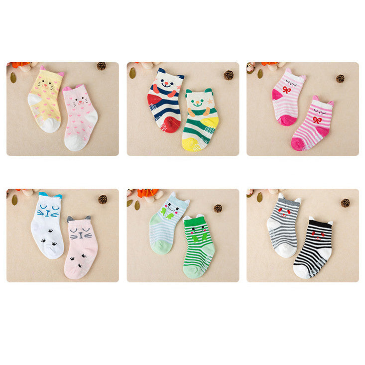 Baby Kid Striped Love heart Polka dots Animals Cartoon Socks