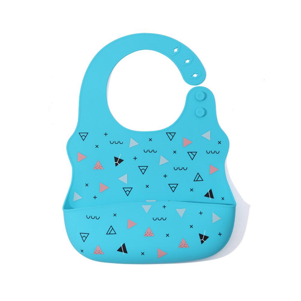 Silica Gel Cartoon Animals Printed Bibs Baby Accessories