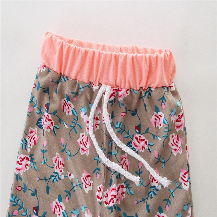 3 Pieces Set Baby Girls Striped Print Hoodies Swearshirts Pants And Bow Headwear Wholesale 58047643