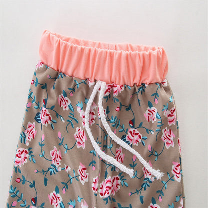 3 Pieces Set Baby Girls Striped Print Hoodies Swearshirts Pants And Bow Headwear Wholesale 58047643