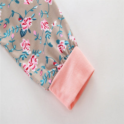 3 Pieces Set Baby Girls Striped Print Hoodies Swearshirts Pants And Bow Headwear Wholesale 58047643