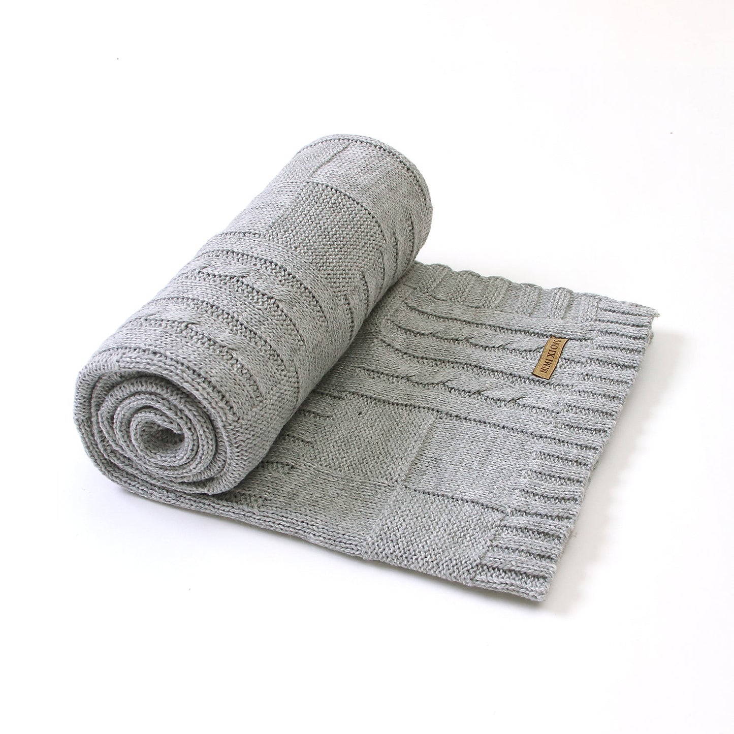 Baby Solid Color Knitted Blanket Baby Windproof Cover Baby