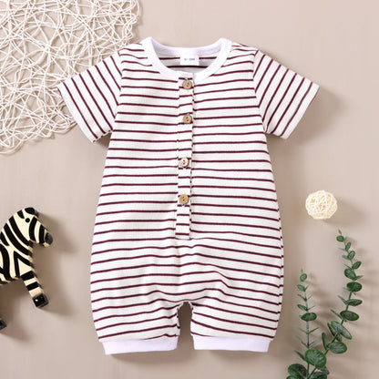 Baby Unisex Striped Rompers Glasses Wholesale