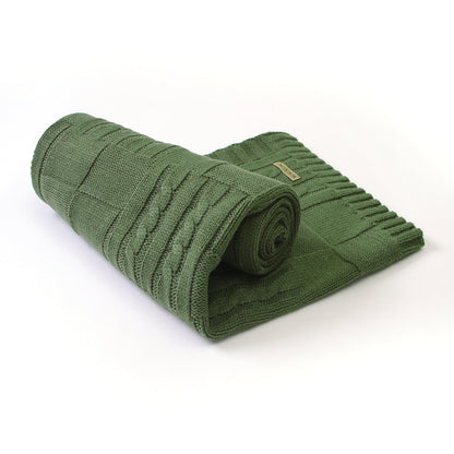 Baby Solid Color Knitted Blanket Baby Windproof Cover Baby