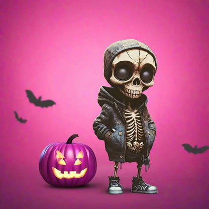 Skeleton Gnome Resin Ornament
