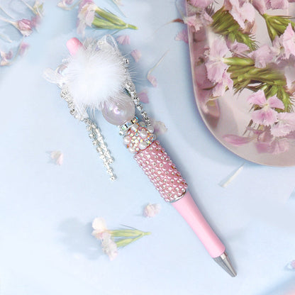 Beaded Pen Butterfly Pearl Rhinestone Lace Pen Handmade