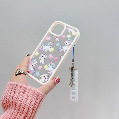 Clear Unicorn Phone Case For Iphone 14Pro 15Pro 12 13 14 15 Pro Max 14ProMax 13ProMax Cover