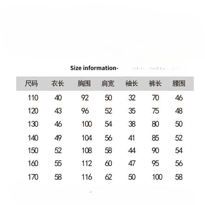 Wholesale Cotton Children's Loose Fitting Hoodie Two-piece Set