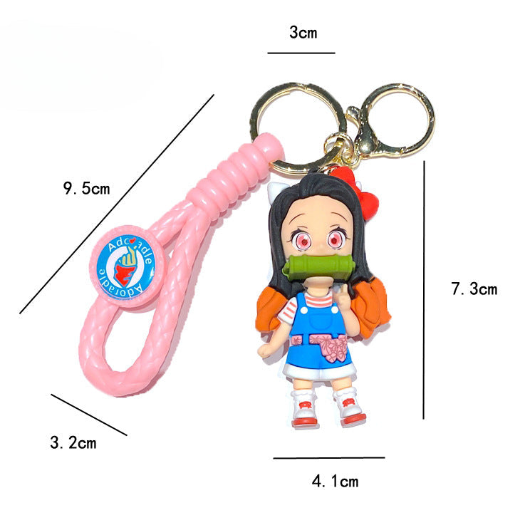 Cartoon Anime PVC Soft Keychain Creative Keychain