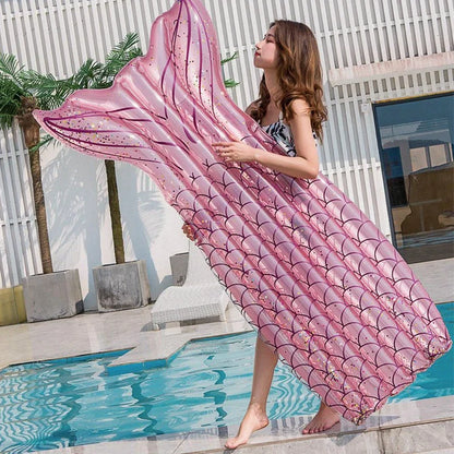 Inflatable Mermaid Lounger Pool Float