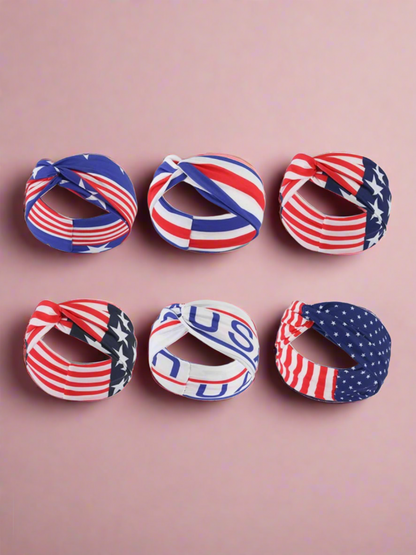 Miss Extraordinary American Flag Turban Headband