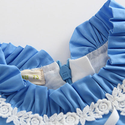 Baby Kid Girls Bow Lace Dressy Birthday Party Spanish Dresses Princess Dresses And Accessories Headwear Wholesale 408410304