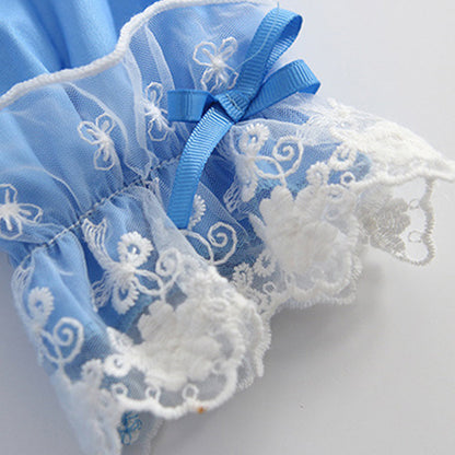 Baby Kid Girls Bow Lace Dressy Birthday Party Spanish Dresses Princess Dresses And Accessories Headwear Wholesale 408410304
