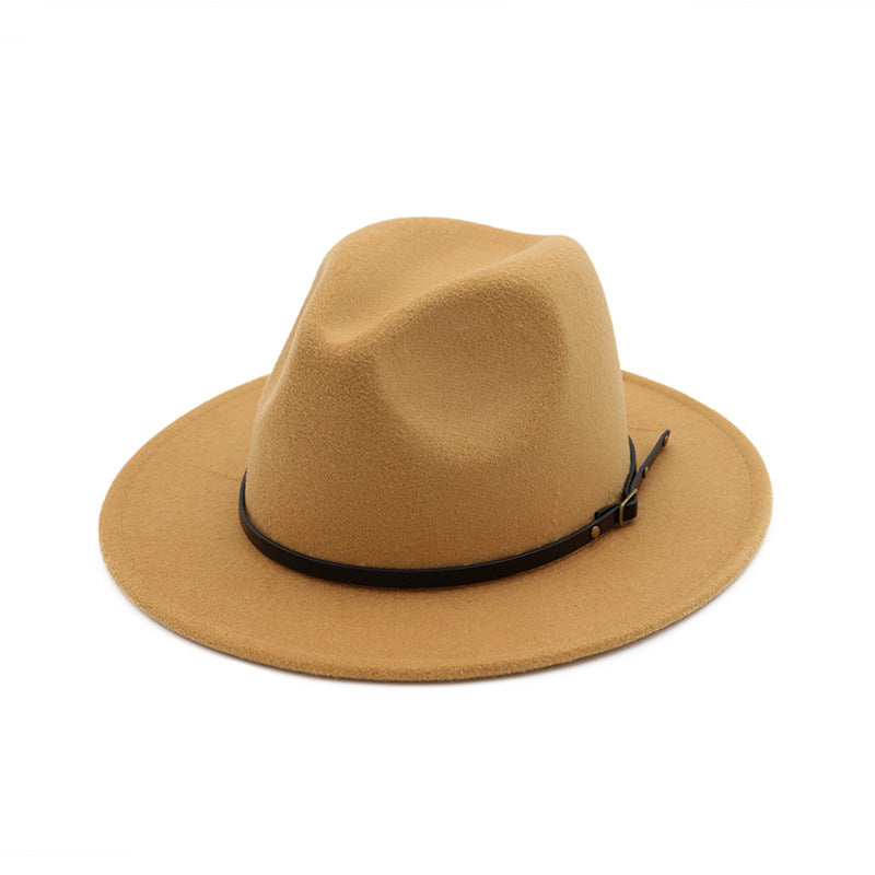Jazz Hat Autumn And Winter British Retro Top Hat Fashion Women's Woolen Hat Wholesale Women's Hats