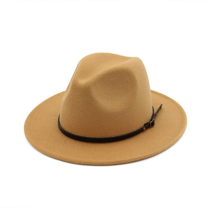 Jazz Hat Autumn And Winter British Retro Top Hat Fashion Women's Woolen Hat Wholesale Women's Hats