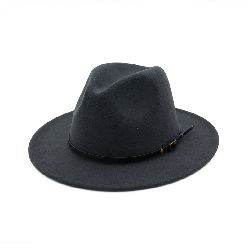 Jazz Hat Autumn And Winter British Retro Top Hat Fashion Women's Woolen Hat Wholesale Women's Hats