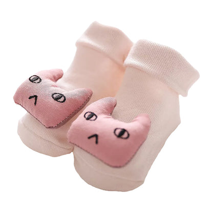 Baby Kid Girls Boys Letters Color-blocking Love heart Animals Cartoon Plant Print Accessories Socks Wholesale 410210389