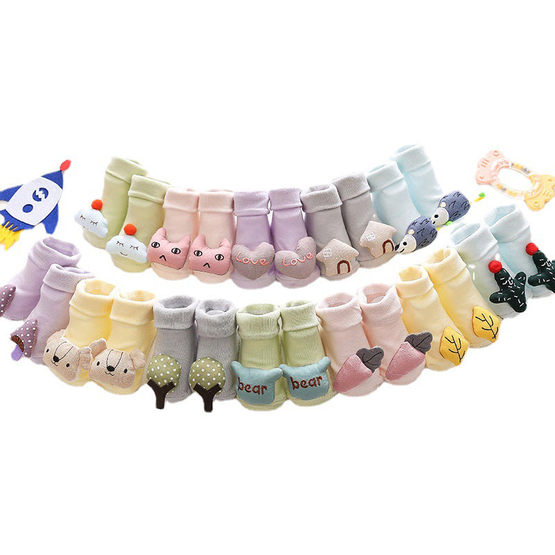 Baby Kid Girls Boys Letters Color-blocking Love heart Animals Cartoon Plant Print Accessories Socks Wholesale 410210389