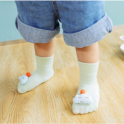 Baby Kid Girls Boys Letters Color-blocking Love heart Animals Cartoon Plant Print Accessories Socks Wholesale 410210389