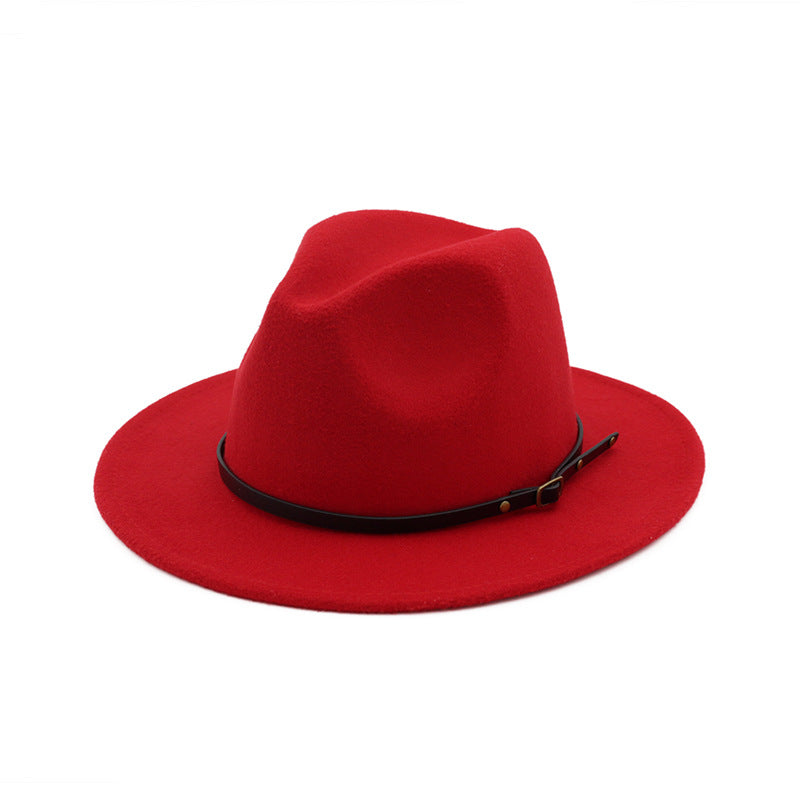 Jazz Hat Autumn And Winter British Retro Top Hat Fashion Women's Woolen Hat Wholesale Women's Hats