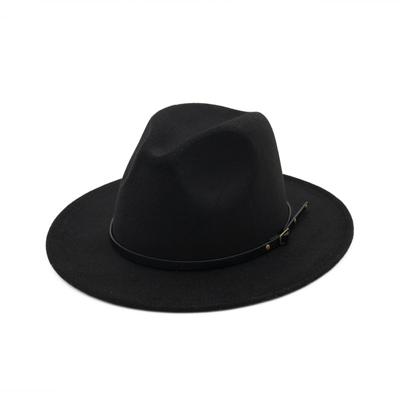 Jazz Hat Autumn And Winter British Retro Top Hat Fashion Women's Woolen Hat Wholesale Women's Hats