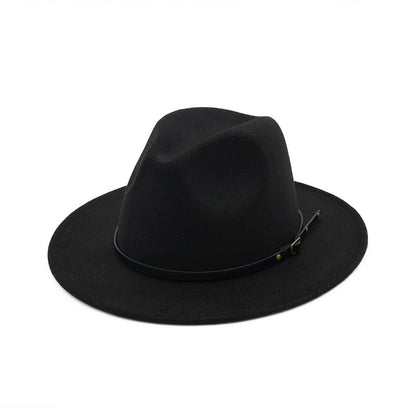 Jazz Hat Autumn And Winter British Retro Top Hat Fashion Women's Woolen Hat Wholesale Women's Hats