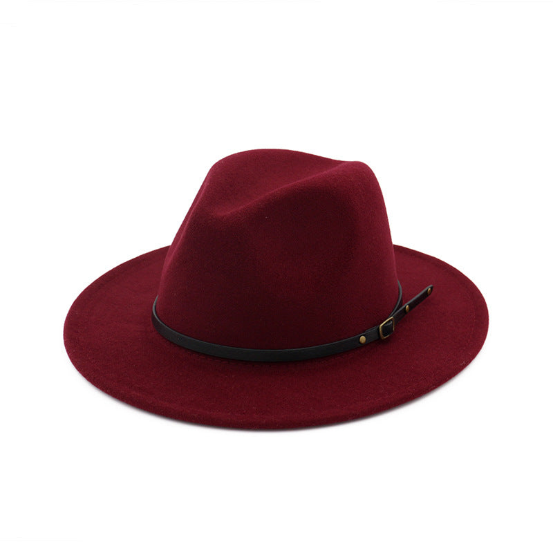 Jazz Hat Autumn And Winter British Retro Top Hat Fashion Women's Woolen Hat Wholesale Women's Hats