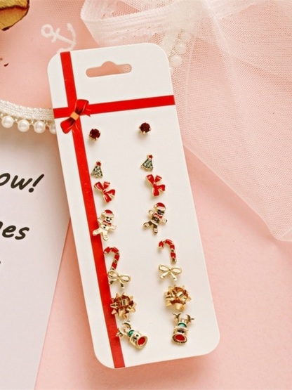Christmas Cheer Earrings 8pc Set
