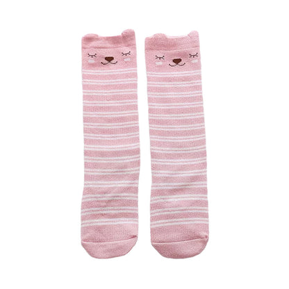 Baby Kid Girls Boys Striped Letters Animals Cartoon Socks