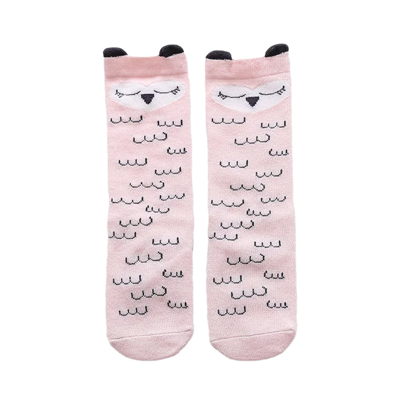 Baby Kid Girls Boys Striped Letters Animals Cartoon Socks