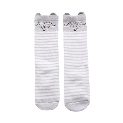 Baby Kid Girls Boys Striped Letters Animals Cartoon Socks